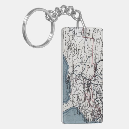 KARTE: ZIVILER KRIEG, 1861 SCHLÜSSELANHÄNGER (Vorderseite links)