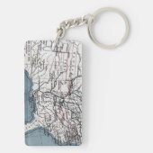 KARTE: ZIVILER KRIEG, 1861 SCHLÜSSELANHÄNGER (Rückseite)