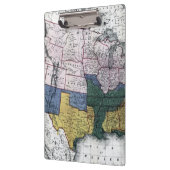 KARTE: ZIVILER KRIEG, 1864 KLEMMBRETT (Links)