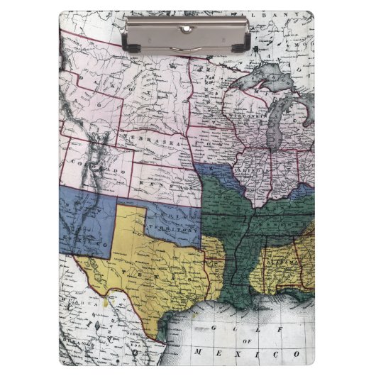 KARTE: ZIVILER KRIEG, 1864 KLEMMBRETT (Vorderseite)