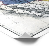 KARTE: ZIVILER Krieg, 1864 Poster (Ecke)