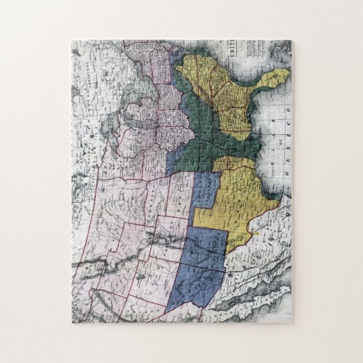 KARTE: ZIVILER KRIEG, 1864 PUZZLE (Vertikal)