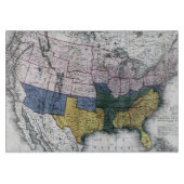 KARTE: ZIVILER KRIEG, 1864 SCHNEIDEBRETT (Vorderseite)