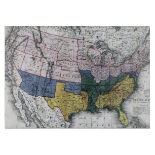 KARTE: ZIVILER KRIEG, 1864 SCHNEIDEBRETT