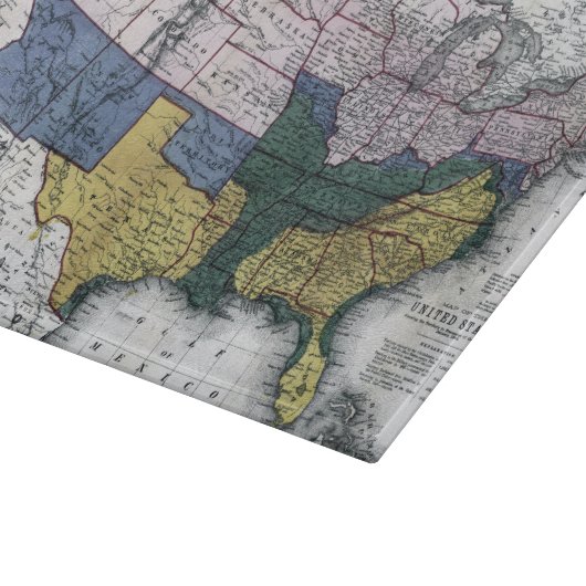 KARTE: ZIVILER KRIEG, 1864 SCHNEIDEBRETT (Ecke)