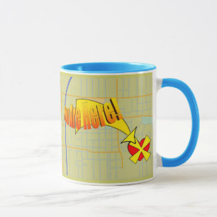 Karte zu meinem Herzen SIND SIE HIER! Tasse