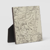 Karte Zululand mit den angrenzenden Grenzen Fotoplatte (Vorderseite)