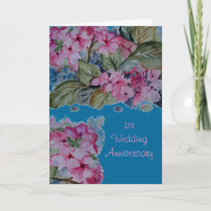 Karte zum 1. Hochzeitstag