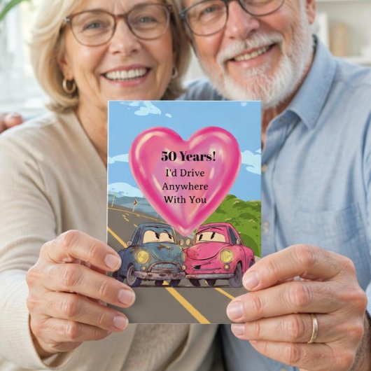 Karte zum 50. Hochzeitstag