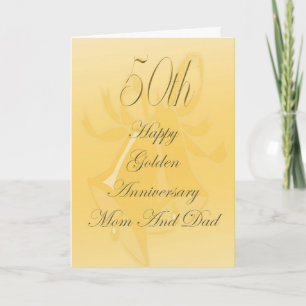 Karte zum 50. Hochzeitstag für Mama und Papa