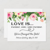 Karte zum Ändern des Hochzeitdatums, ändern Sie di (Vorne/Hinten)