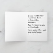 Karte zum Aufbrechen nach oben (Innenseite)