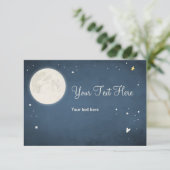 Karte zum Mond und hinten Babydusche UAWG (Stehend Vorderseite)