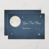 Karte zum Mond und hinten Babydusche UAWG (Vorne/Hinten)