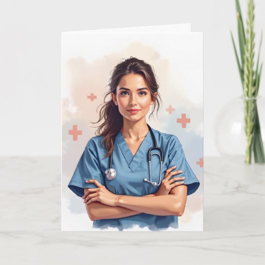 Karte zum Nurses-Week-Jubiläum (Vorderseite)