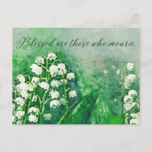 Karte zum Schreiben von Wörtern aus Beileid