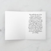 Karte zum Schwarzen Sohn am Hochzeitstag (Innenseite)