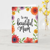 Karte zum Tag der Chrysanthemen (Gelbe Blume)