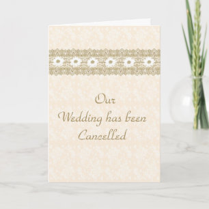 Karte zur Absage der Hochzeit