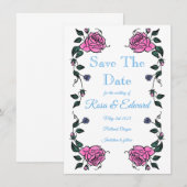 Karte zur Ankündigung der Hochzeitsdatum (Vorne/Hinten)