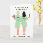 Karte zur Feier für liebe Mütter (Gelbe Blume)