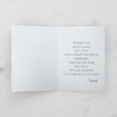 Karte zur Genesung für Männer Greenery-Design (Innenseite)