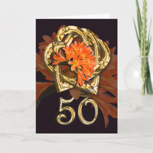 Karte zur goldenen Hochzeit Grulationskarte
