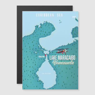 Karte zur Navigation am Maracaibo-See, Venezuela.