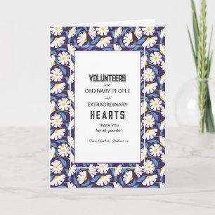 Karte zur Navy Floral Volunteer Appreciation Week