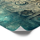 Karte zur versunkenen Stadt Atlantis Poster (Ecke)