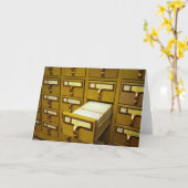 Kartei Karte (Gelbe Blume)