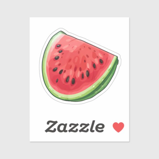 Karteik Melone Aufkleber (Blatt)