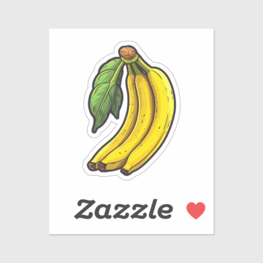 Karteikarte Banane Aufkleber (Blatt)