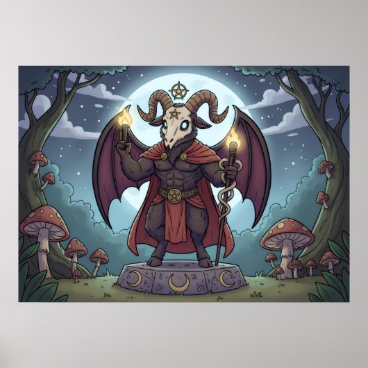 Karteikarte Baphomet Poster (Vorne)