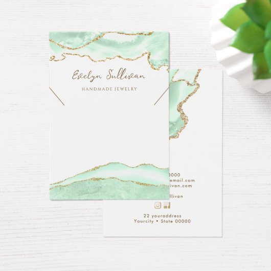 Karteikarte für die Halskette (Schreibtisch)