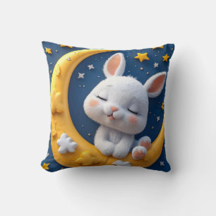Karteikarte Hase und Mond Kissen