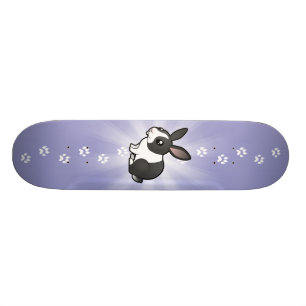 Karteikarte Kaninchen (hochgestelltes Ohr glattes Skateboard