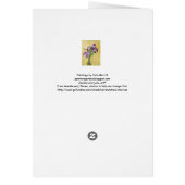 Karteikarte mit violetten Blumen (Hinten)