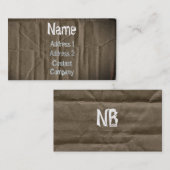 Karteikarte Visitenkarte (Vorne/Hinten)