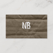 Karteikarte Visitenkarte (Rückseite)