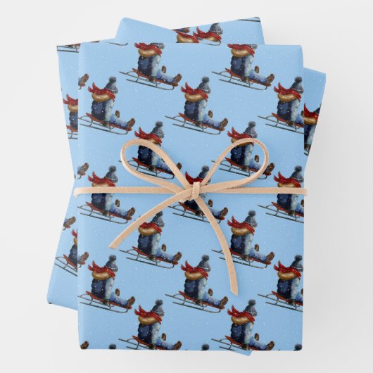 Karteipapier für die Kindersicherung Geschenkpapier Set (Beispiel)