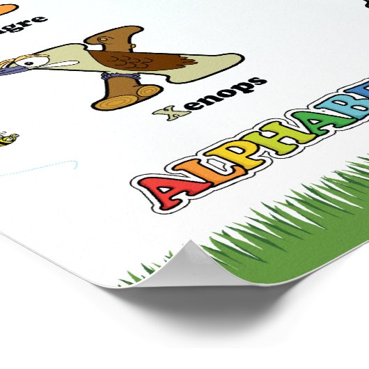 Kartel de los Alphabetimals - Versión española Poster (Ecke)