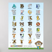 Kartel de los Alphabetimals - Versión española Poster (Vorne)