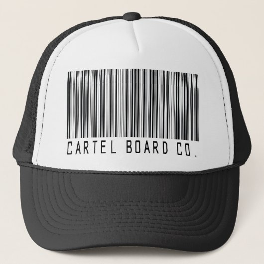Kartell-Barcode-Fernlastfahrerhut Truckerkappe (Vorderseite)