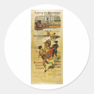 Kartell Stiere Barcelona - Stierkampf Matador Runder Aufkleber