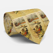 Kartell Toros Barcelona - Stierkampf Matador Krawatte (Gerollt)