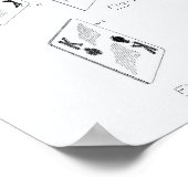 Karten 1972 Weißbuch zum Thema Patentkunst Poster (Ecke)