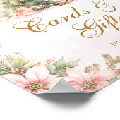 Karten abgifts Winter Weihnachtsbaum Babydusche Poster (Ecke)