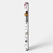 Karten-Abstrakte Kunst iPhone Hülle (Linke Seite)