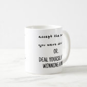 Karten akzeptieren oder die Tasse des Gewinns über (VorderseiteRechts)